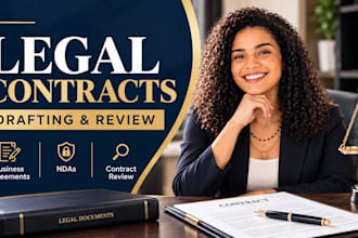 write, review legal contracts and agreements