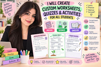 create custom worksheets quizzes and activities for students