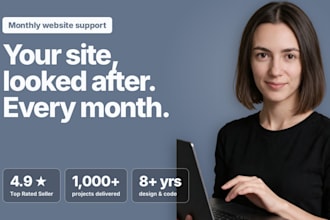 provide website maintenance and monthly support for your web app