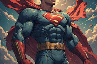 draw detailed superhero digital illustrations