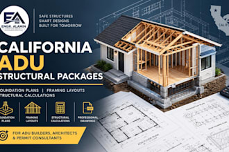 prepare adu foundation framing plans and structural calculations