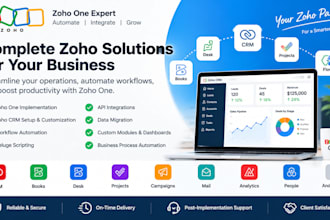 set up zoho CRM, automate workflows, and integrate zoho apps