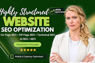 do on page seo, off page, ai geo for any websites, shopify, wordpress, elementor