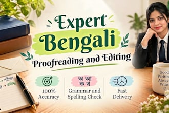 be your expert bengali proofreader and translator