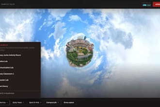design a custom 3dvista tour skin with a separate mobile layout