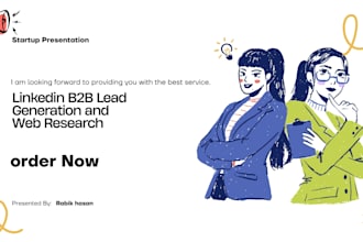 linkedin b2b lead generation and data entry, web research