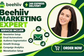 setup beehiiv newsletter landing page beehiiv automation email template