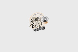 design hipster coffee roasting company logo