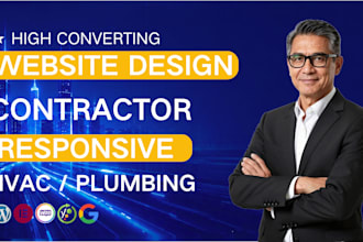 design a responsive construction, roofing, plumbing website