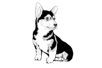 draw vector line art for your pet 24 hours