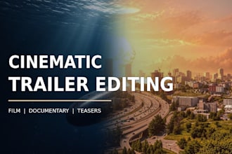 edit a cinematic movie trailer or documentary teaser