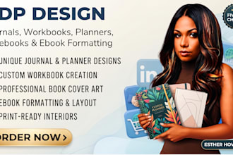 design KDP journals, workbooks, planners, notebooks book covers ebook formatting