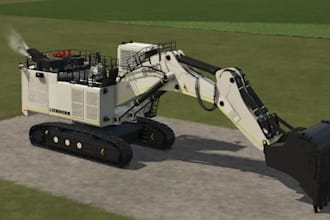 craft 3d farming simulator, hard surface model, excavator, solid works, for game