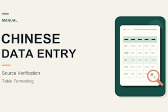 do chinese data entry typing and verification