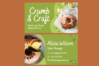 design a creative double sided business card