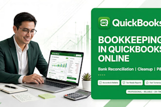 do bookkeeping in quickbooks online, bank reconciliation