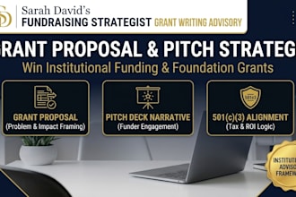 write grant proposal grant pitch and fundraising strategy for non profit