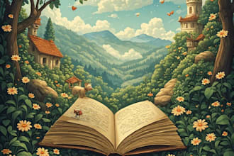 drew  children book illustration and children book cover