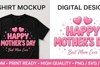 design cute happy mothers day t shirt best mom ever pink heart