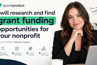 research and find grant funding opportunities for your nonprofit