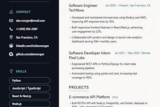 write an ats optimized resume, CV, and cover letter