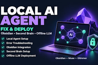 fix deploy private local ai agent second brain muse glimmer offline llm kradim