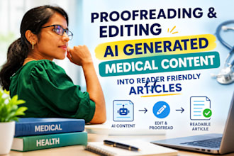 proofread and edit ai generated medical contents