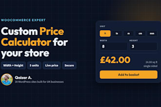 build a custom woocommerce price calculator for your products
