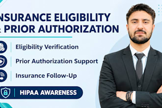 verify insurance eligibility and prior authorization