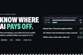 audit your business processes and data for ai, with a clear action plan