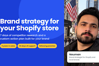 build a brand strategy and competitor analysis for your shopify store