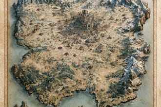 make a detailed fantasy map for your book, game, or campaign