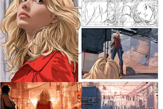 dark noir, comic graphic novel illustration and book design