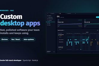 build a custom desktop application for windows and mac