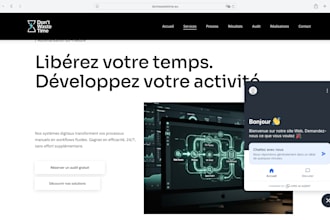 build an ai agent chatbot and modern website