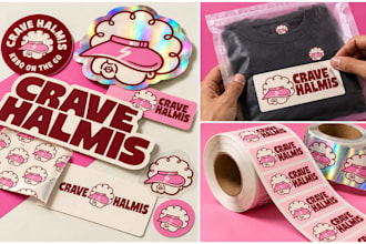 design high impact stickers, labels, and product tags for your brand