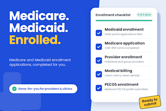 complete your medicare and medicaid provider enrolment application