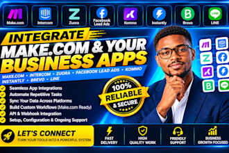 integrate make com intercome zuora facebook lead ads kommo instantly brevo line