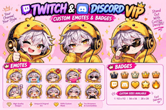 create custom twitch emotes and sub badges