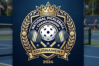 do championship pickleball logo for tournament