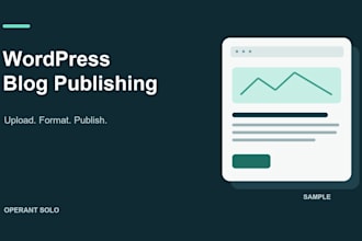 upload format and publish your wordpress blog posts