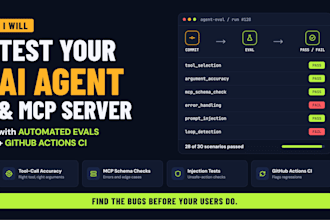test your mcp server and ai agent tool calls with automated evals