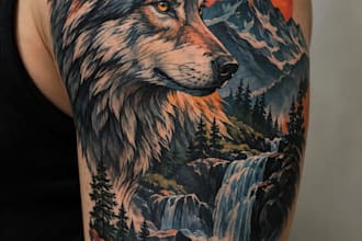 design a bold custom color tattoo artwork