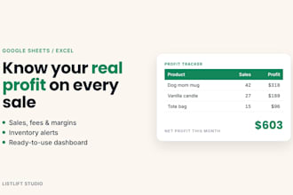 build a google sheets profit and inventory tracker for your shop