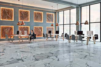render 3d workspace,open plan interior design,cgi office,coworking visualization