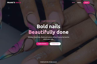 build a responsive react or nextjs landing page
