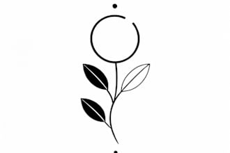 design a modern and minimalist tattoo design tattoo