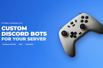 create a custom discord bot with economy, roles and moderation