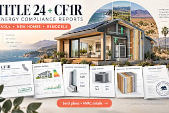 prepare california title 24 energy reports and cf1r compliance forms