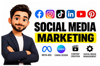 do social media marketing creation creator tik tok meta ads manager canva expert